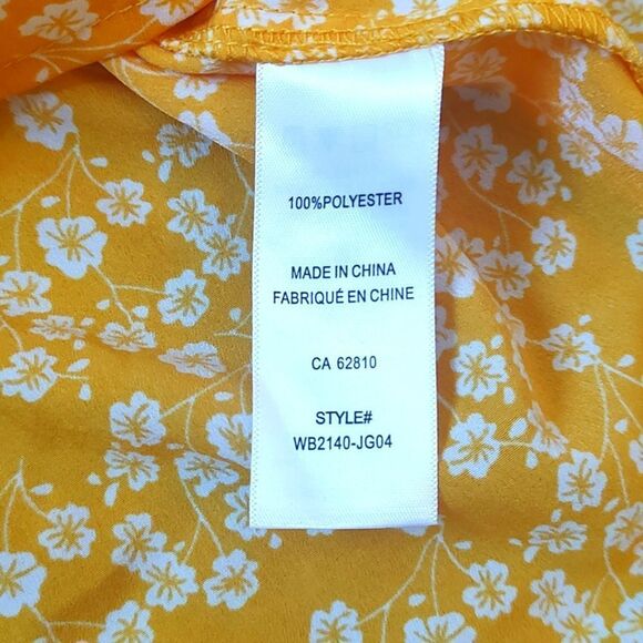 Like New Ricki's Size Large 100% Polyester Floral Print Top - Picture 10 of 11